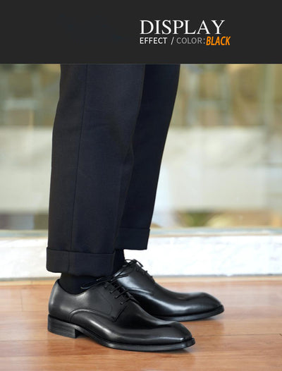 Zapatos de Cuero Vintage con Punta Cuadrada para Hombre - Image 27