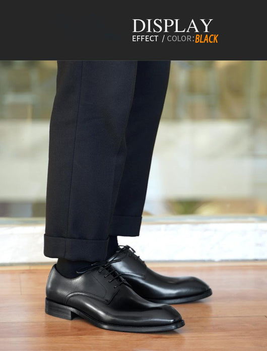 Zapatos de Cuero Vintage con Punta Cuadrada para Hombre - Image 27
