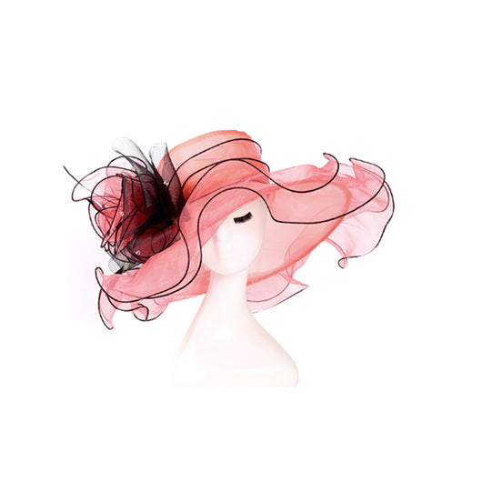 Sombrero de Ala Ancha en Organza - Elegancia y Protección - Image 9