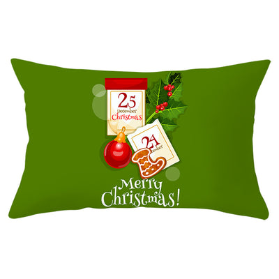 Funda de Almohada Navideña Serie Verde con Estampado Piel de Melocotón - Image 13