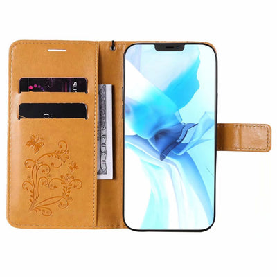 Funda de Cuero para Teléfono con Mariposa Prensada - Image 60