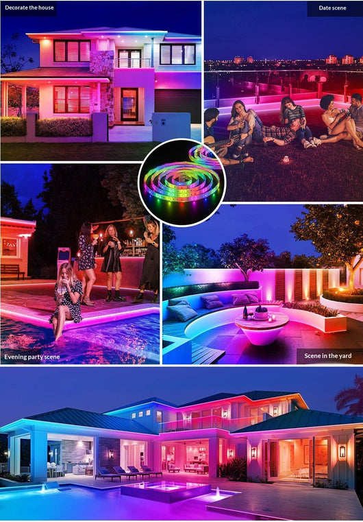 Luces Solares Decorativas para Patio - Tiras LED Impermeables - Image 16