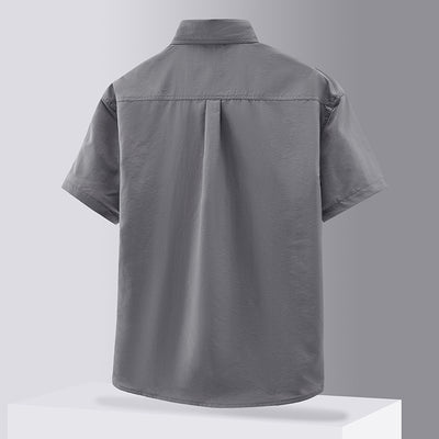 Camisa de Trabajo Casual en Colores Sólidos para Hombre - Image 7