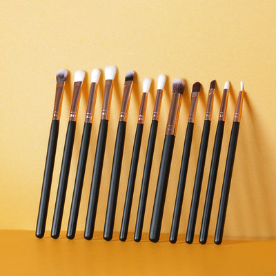 Set de 12 Brochas Profesionales para Ojos y Maquillaje