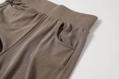 Conjunto de Pantalón Recto y Blusa Manga Larga Color Sólido - Image 10