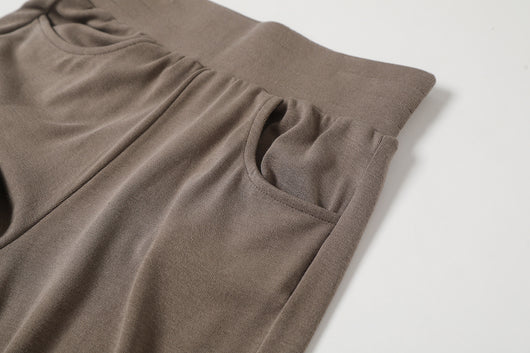 Conjunto de Pantalón Recto y Blusa Manga Larga Color Sólido - Image 10