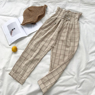 Pantalones Casuales a Cuadros para Primavera - Image 2