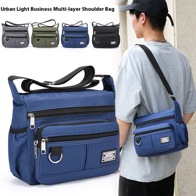 Bolso Mensajero Outdoor Multicapa con Cierre de Cremallera