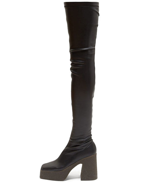 Botas Plataforma Impermeables con Punta Cuadrada y Suela Reforzada - Image 2