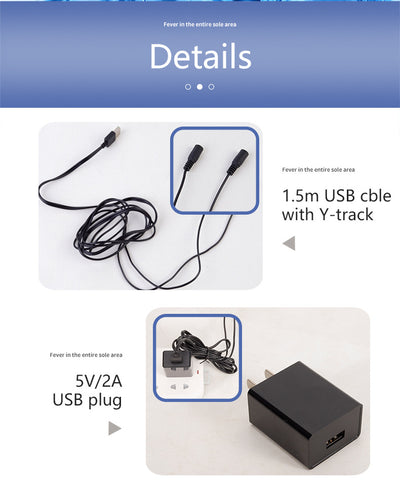 Plantillas Térmicas USB para Zapatos - Calefacción Ajustable para Invierno - Image 27