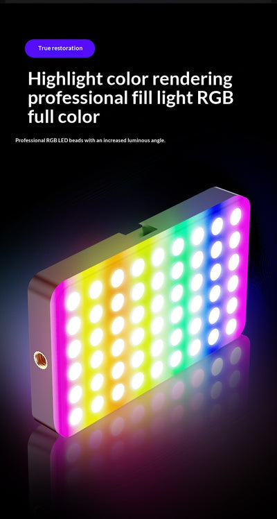 Luz LED Cuadrada Portátil para Fotografía Móvil en Exteriores - Image 12