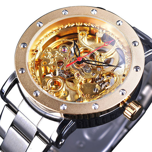Reloj Mecánico Automático Transparente para Hombre - Diseño Moderno Resistente al Agua - Image 5