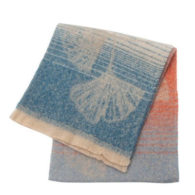 Bufanda Estilo Europeo Jacquard Hoja de Ginkgo - Image 17