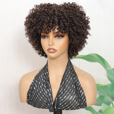 Peluca Sintética Ondulada para Mujer - Cobertura Completa de Cabello Rizado - Image 5