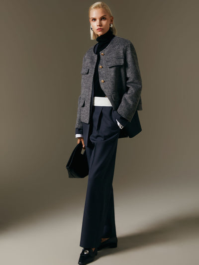 Suéter de Lana Cuello Redondo Elegante para Mujer - Image 6