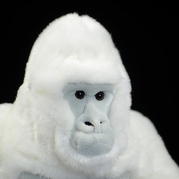 Peluche de Gorila Albino Simulado - Juguete Realista