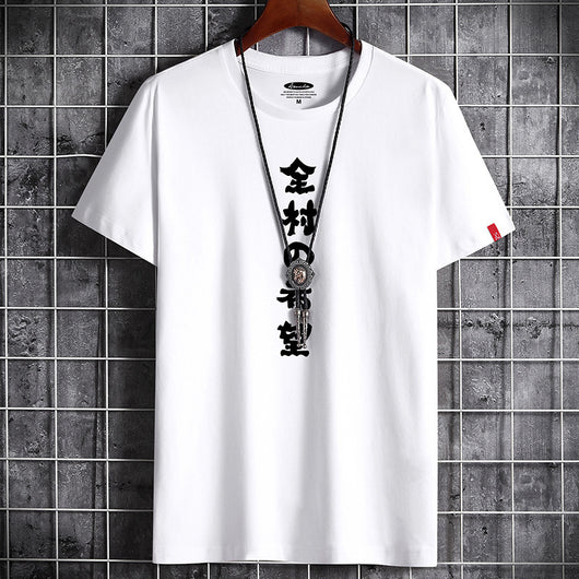 Camisa Estampada de Algodón con Tendencia Xie para Hombre - Manga Corta Verano - Image 6