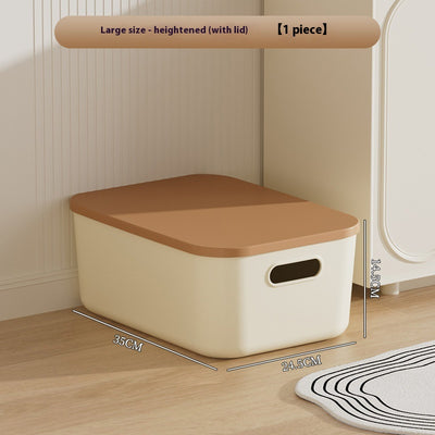 Caja de Almacenamiento Grande con Tapa para Ropa y Accesorios - Diseño Crema - Image 9