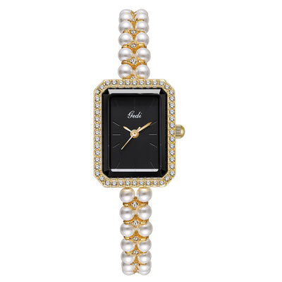 Reloj de Cuarzo Creativo para Mujer con Perlas de Concha - Image 9