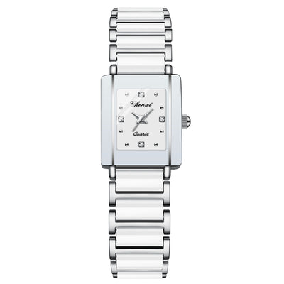 Juego de Relojes de Pareja con Diamante Cuadrado de Cuarzo - Image 20