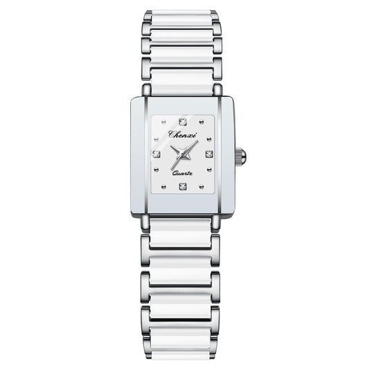 Juego de Relojes de Pareja con Diamante Cuadrado de Cuarzo - Image 20