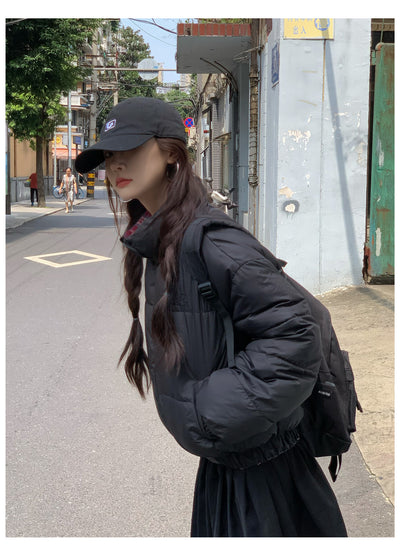 Abrigo Acolchado de Algodón Estilo Coreano para Mujer - Image 18