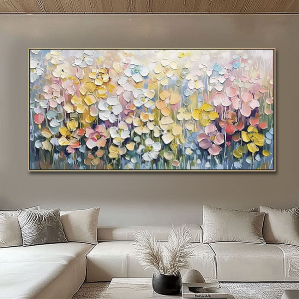 Cuadro Abstracto Moderno al Óleo sobre Lienzo - Arte Texturizado Hecho a Mano