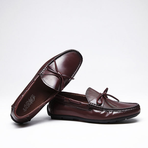 Zapatos Casuales de Cuero Estilo Coreano para Hombre