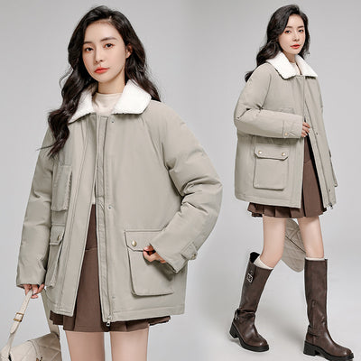Chaqueta Acolchada Suelta Estilo Coreano en Algodón - Image 2