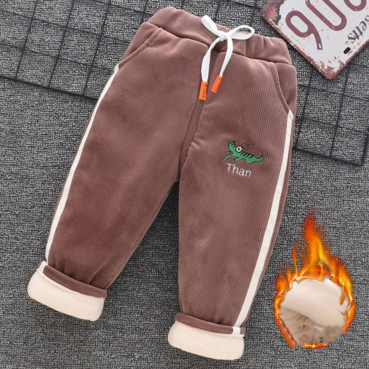Pantalones de Algodón para Niños y Niñas con Forro Térmico Triple Capa - Image 21