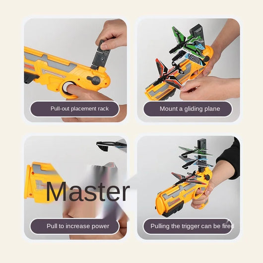 Lanzador de Planeadores Giratorios para Niños - Juguete Volador Manual - Image 19