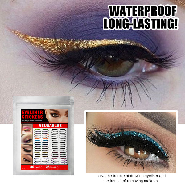 Sombras Adhesivas Ahumadas - Maquillaje en Papel Resistente sin Manchas