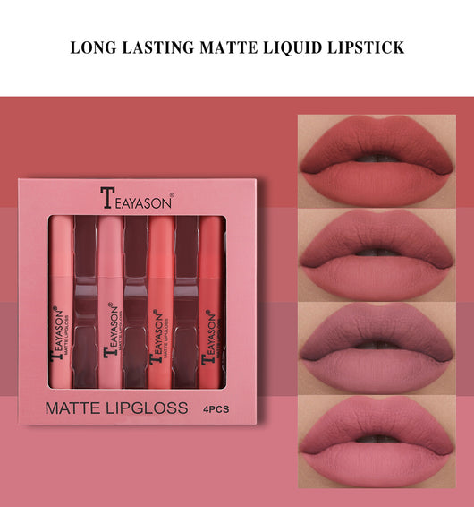Set de Labiales Mate Aterciopelados y Brillos Líquidos - Image 4