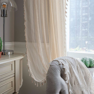Cortinas Blackout con Diseño Calado para Sala y Dormitorio