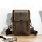 Bolsa Mensajera de Cuero con Cinturón Multifuncional para Hombre