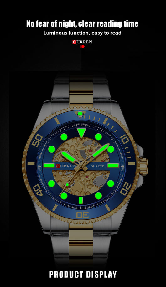 Reloj Empresarial para Hombre Resistente al Agua con Esfera Redonda - Image 15