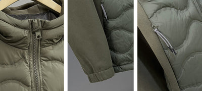 Chaqueta Acolchada Minimalista con Costuras de Contraste - Image 14