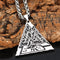 Collar Pendiente Geométrico en Acero Inoxidable para Hombre