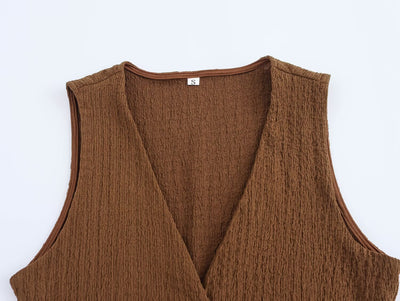 Conjunto Texturizado: Chaleco y Pantalón Recto - Image 29