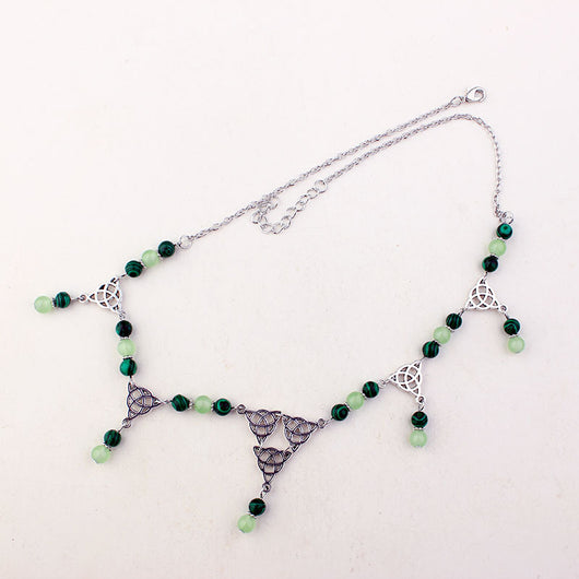 Cadena Nudo Celta Irlandés con Pavo Real Pagano - Image 8