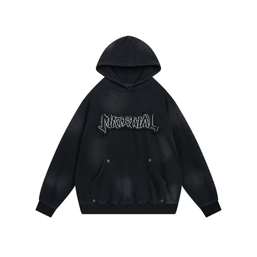 Sudadera Vintage Americana con Diseño Graffiti Desgastado - Image 4