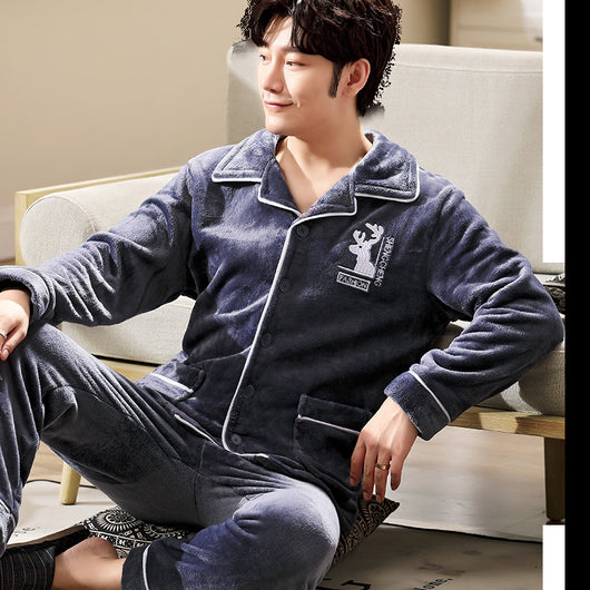 Pijama Flanela Manga Larga para Hombre Talla Grande - Calidez y Confort - Image 6
