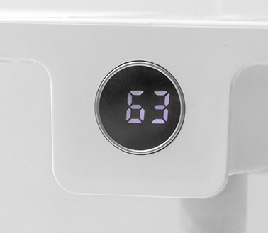 White rectangular humidifier with a gray handle and a digital display showing '86' on a white background. - Image 21