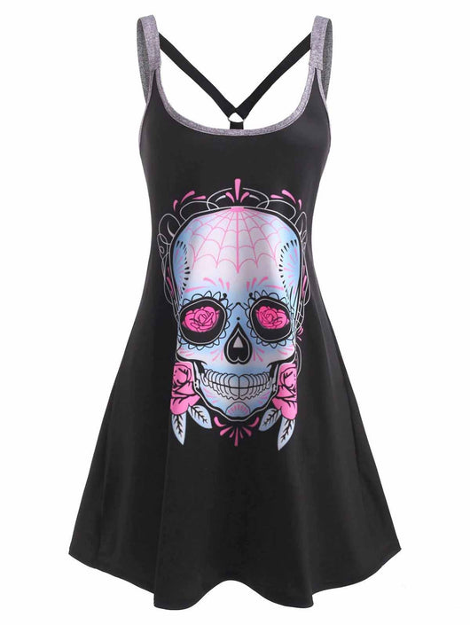 Vestido Sin Mangas Estampado Halloween - Image 10