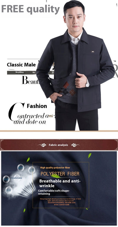 Chaqueta Casual de Otoño para Hombre Maduro - Image 22