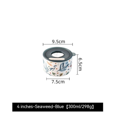 Recipiente Cerámico Portátil con Tapa para Microondas - Fiambrera Hermética Refrigerador - Image 8