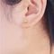 Aretes Línea Estrella en Oro 18K Au750 Chapados