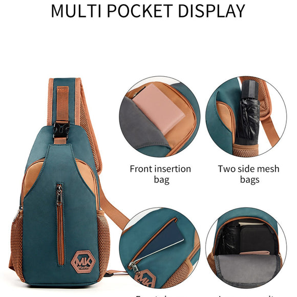 Bolsa Bandolera Crossbody Coreana Resistente - Mochila Pecho Casual