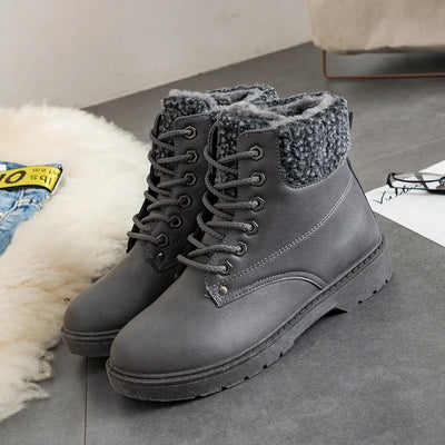 Botas de Nieve Térmicas con Cordones de Algodón - Image 6