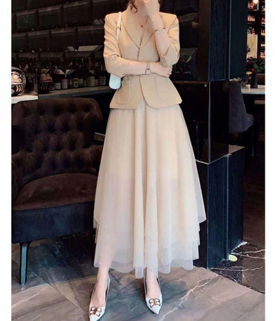 Vestido Ajustado Elegante de Dos Piezas - Image 17